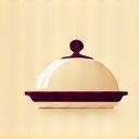 Icona di un vassoio da portata con una cloche.
